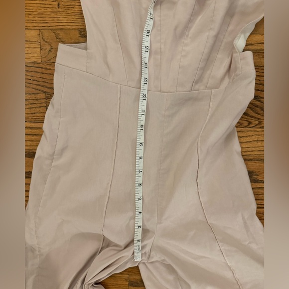 Jonathan Simkhai Jumpsuit size 4 light pink cut out overall style nwot - Picture 8 of 10